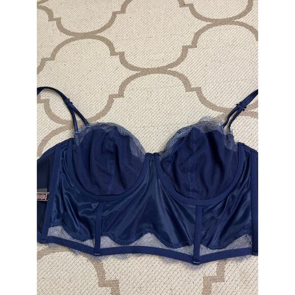 Victoria's Secret Dream Angels Unlined Balconette bra navy blue, size  36 DDD - Picture 10 of 14